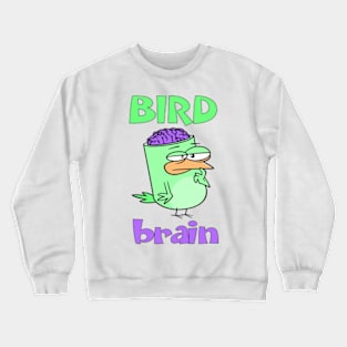 Birdbrain Design for Bird Lovers Crewneck Sweatshirt